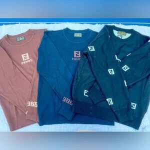 Vintage 1980s FENDI pullover sweaters